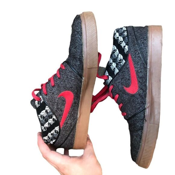 Rare 2014 Nike Sb Stefan Janoski Mid Warmth Black Red Size 11 - Picture 5 of 15
